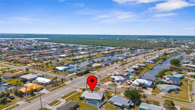 4168 Harbor Blvd, Port Charlotte, FL 33952 - bird's eye view featuring a water view and a residential view
