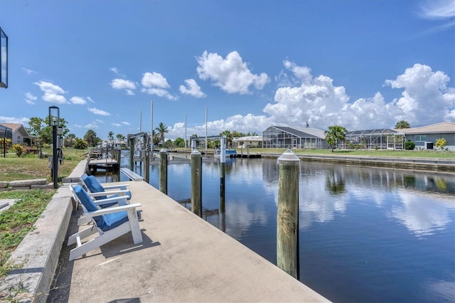 280 Belvedere Ct, Punta Gorda, FL 33950 - view of dock with a water view and a residential view