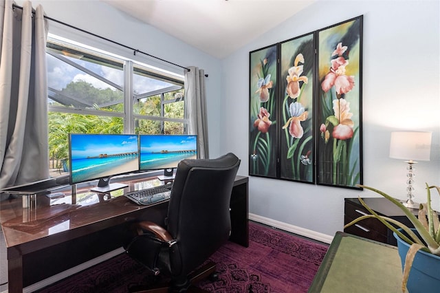2661 30th Ave SE, Naples, FL 34117 - office space featuring baseboards and vaulted ceiling