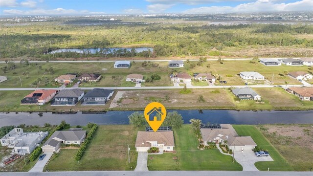 235 Tournament Rd, Rotonda West, FL 33947 - aerial view featuring a residential view and a water view