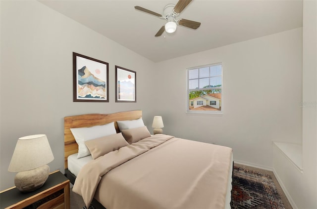 1156 Jonah Dr, North Port, FL 34289 - bedroom featuring baseboards and ceiling fan
