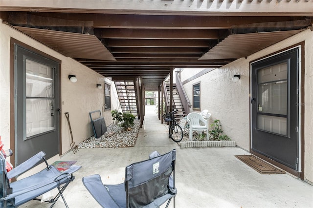 4022 Beaver Ln Unit 500C, Port Charlotte, FL 33952 - view of patio featuring stairway