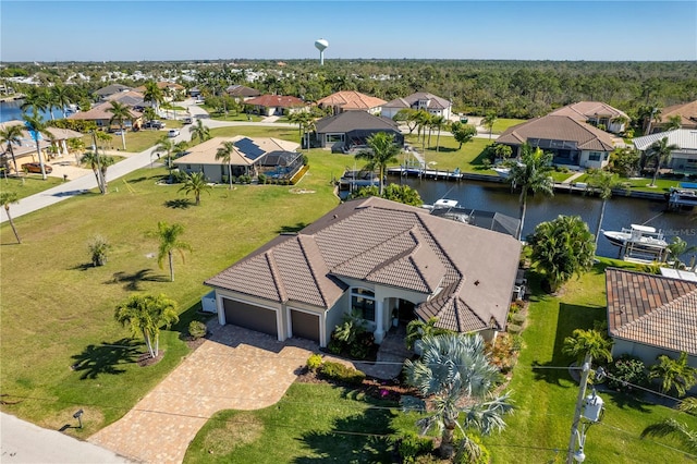 347 Portofino Dr, Punta Gorda, FL 33950 - aerial view of residential area with a large body of water