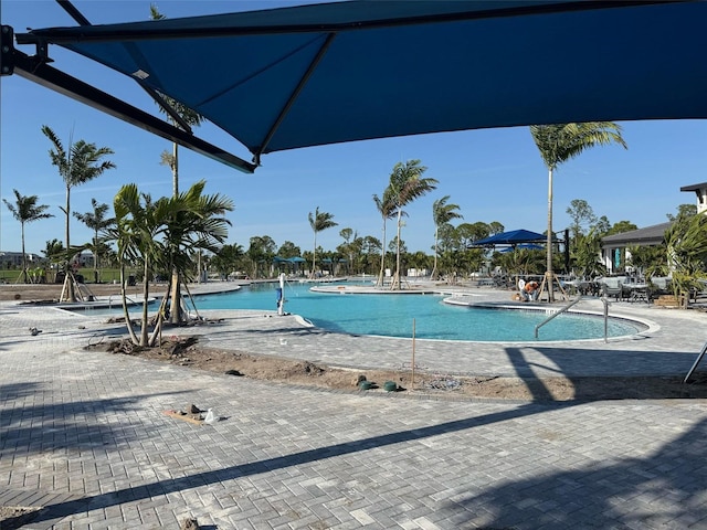 17420 Jadestone Ct, Venice, FL 34293 - community pool featuring a patio area