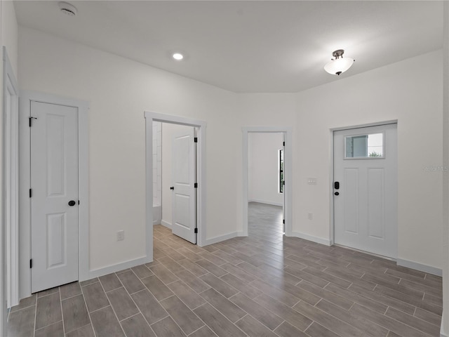 14449 Appleton Blvd, Port Charlotte, FL 33981 - entrance foyer featuring wood finished floors and recessed lighting