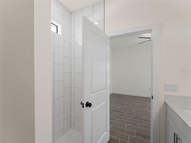 14449 Appleton Blvd, Port Charlotte, FL 33981 - bathroom featuring vanity and tiled shower