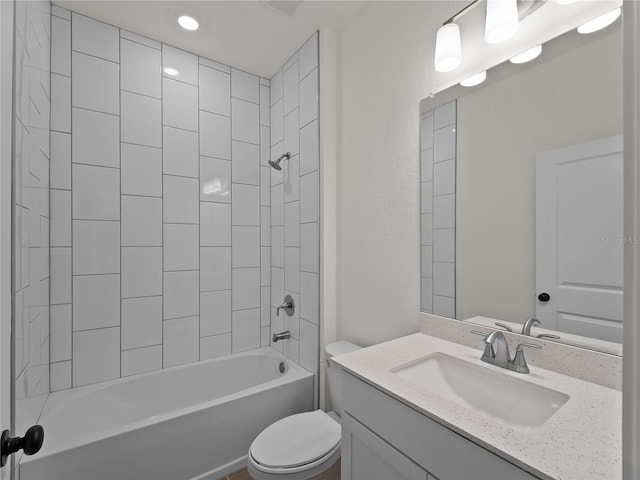 14449 Appleton Blvd, Port Charlotte, FL 33981 - full bath with vanity, tub / shower combination, and recessed lighting