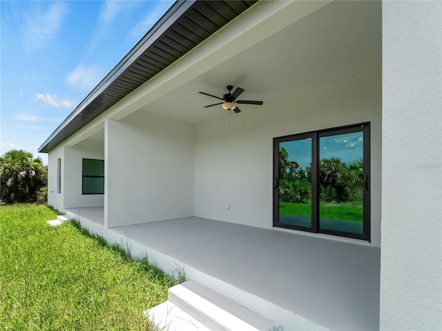 14449 Appleton Blvd, Port Charlotte, FL 33981 - view of patio with a ceiling fan