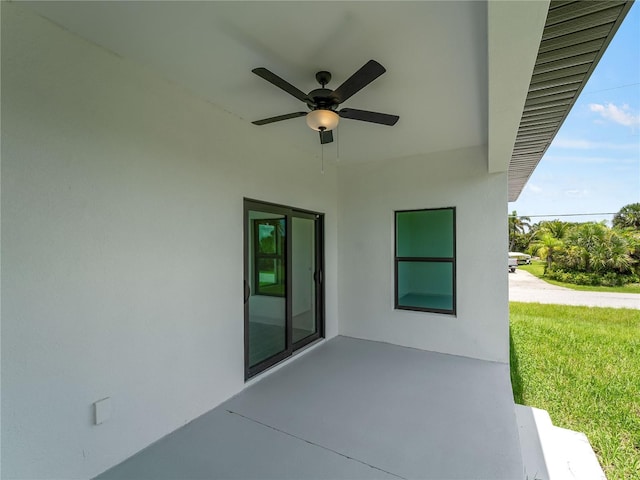 14449 Appleton Blvd, Port Charlotte, FL 33981 - view of patio / terrace featuring a ceiling fan