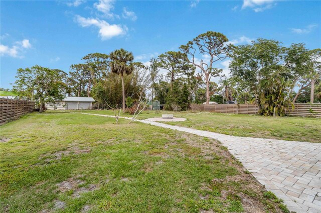 217 Palm Ave E, Nokomis, FL 34275 - view of yard with a patio area