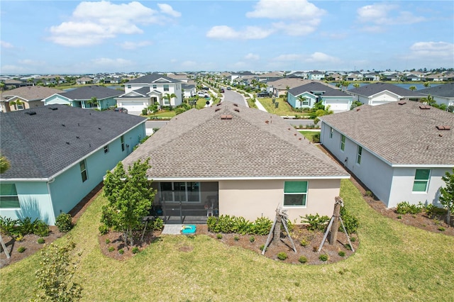drone / aerial view featuring a residential view