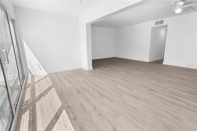 6500 Estero Blvd Unit F116, Fort Myers Beach, FL 33931 - unfurnished room featuring ceiling fan and light wood-style flooring