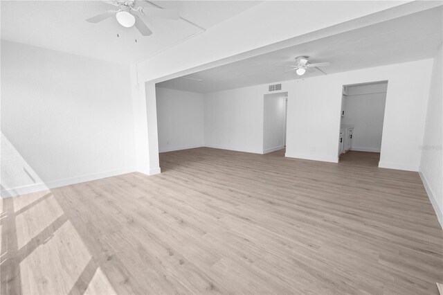 6500 Estero Blvd Unit F116, Fort Myers Beach, FL 33931 - unfurnished room with ceiling fan and light wood finished floors