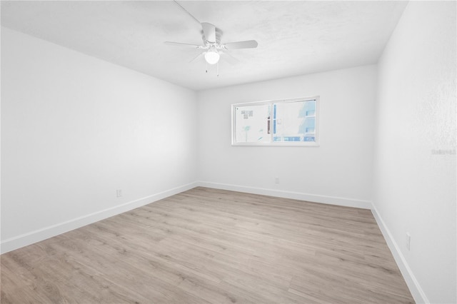 6500 Estero Blvd Unit F116, Fort Myers Beach, FL 33931 - spare room with a ceiling fan and light wood-type flooring