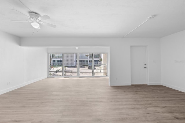 6500 Estero Blvd Unit F116, Fort Myers Beach, FL 33931 - spare room with light wood-style flooring and ceiling fan