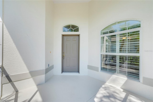 11291 Wine Palm Rd, Fort Myers, FL 33966 - entrance to property featuring stucco siding