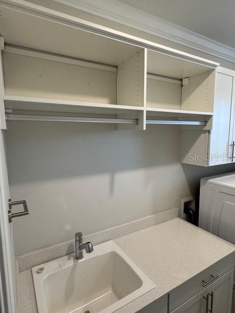 1263 Cicely Ct, North Port, FL 34289 - clothes washing area with washer hookup