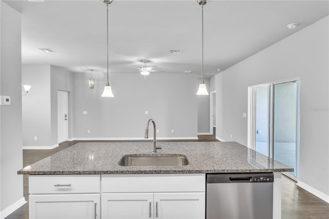 20241 Lorette Ave, Port Charlotte, FL 33954 - kitchen featuring open floor plan, dishwasher, and a sink
