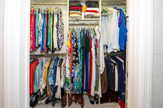 view of closet