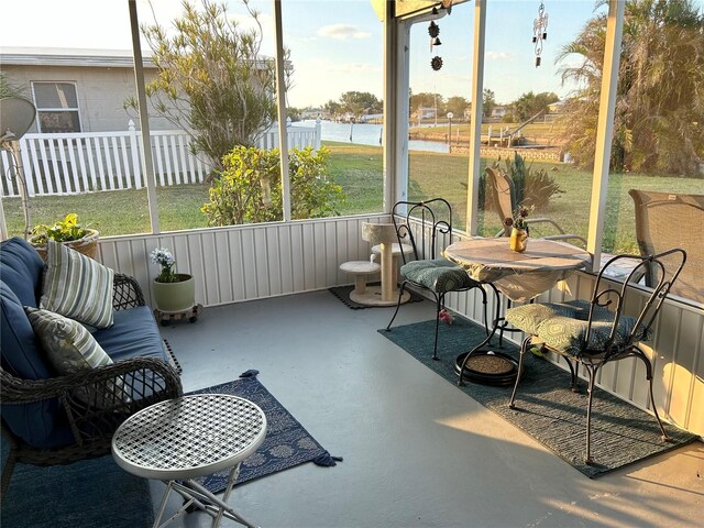 123 Poinsettia Cir NE, Port Charlotte, FL 33952 - sunroom with a water view