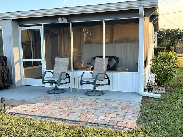 123 Poinsettia Cir NE, Port Charlotte, FL 33952 - view of patio with a sunroom