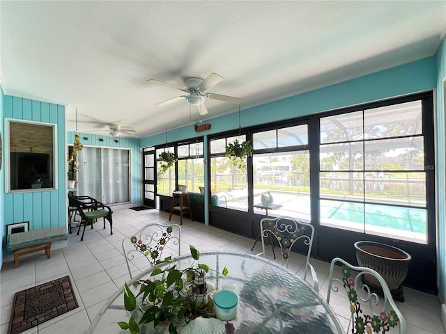 931 Juno Dr, Punta Gorda, FL 33950 - sunroom featuring ceiling fan, healthy amount of natural light, and outdoor dining area