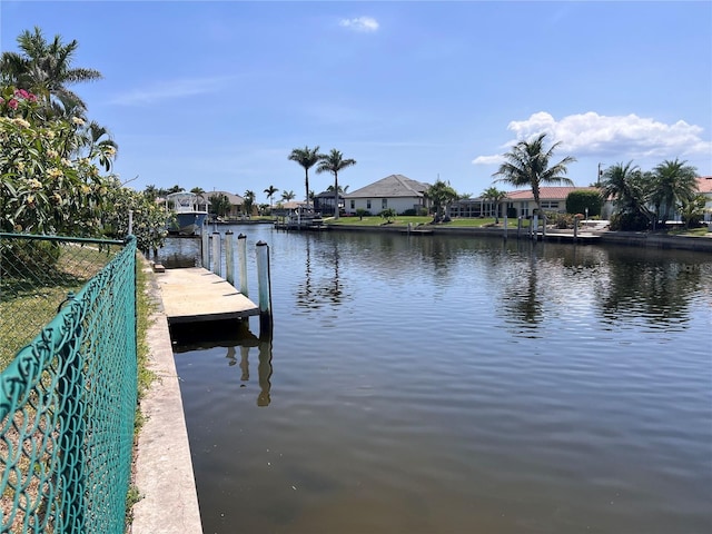 931 Juno Dr, Punta Gorda, FL 33950 - dock area with a residential view and a water view