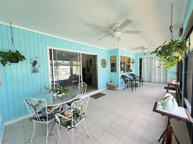 931 Juno Dr, Punta Gorda, FL 33950 - sunroom with ceiling fan