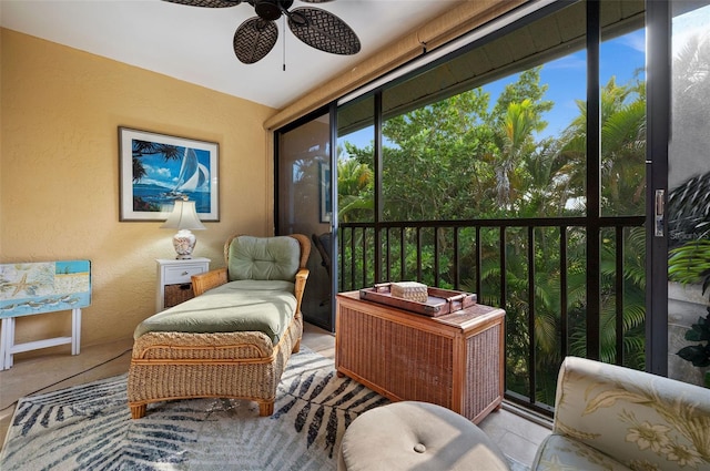 view of sunroom