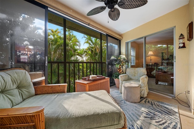 view of sunroom / solarium