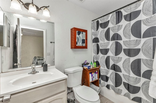 6344 Hera St, Englewood, FL 34224 - bathroom featuring toilet, vanity, and curtained shower