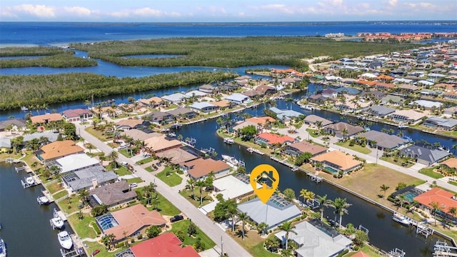2718 Saint Thomas Dr, Punta Gorda, FL 33950 - drone / aerial view with a residential view and a water view