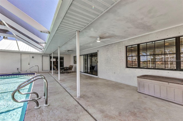 2718 Saint Thomas Dr, Punta Gorda, FL 33950 - outdoor pool with a ceiling fan and a patio area