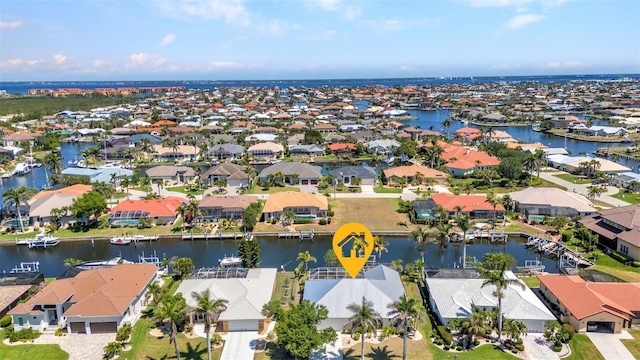 2718 Saint Thomas Dr, Punta Gorda, FL 33950 - aerial view with a water view and a residential view