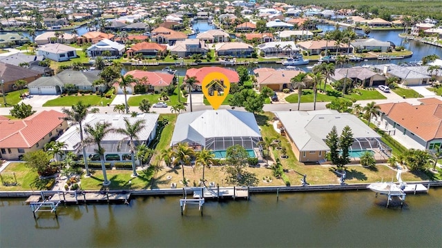 2718 Saint Thomas Dr, Punta Gorda, FL 33950 - drone / aerial view with a water view and a residential view