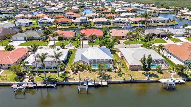 2718 Saint Thomas Dr, Punta Gorda, FL 33950 - drone / aerial view featuring a water view and a residential view