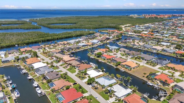 2718 Saint Thomas Dr, Punta Gorda, FL 33950 - birds eye view of property with a residential view and a water view