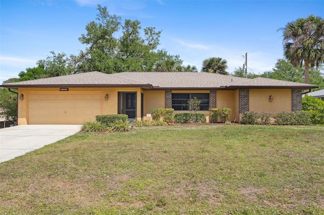 2192 Hyatt Dr, Port Charlotte, FL 33948 - ranch-style home featuring a garage, stucco siding, and driveway