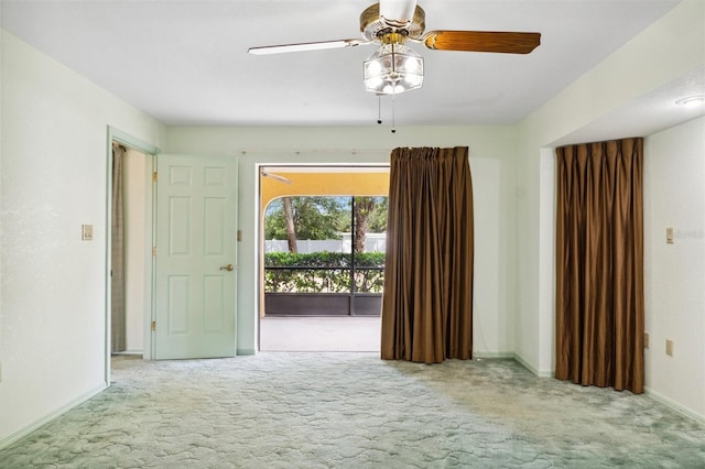 2192 Hyatt Dr, Port Charlotte, FL 33948 - carpeted empty room featuring ceiling fan and baseboards