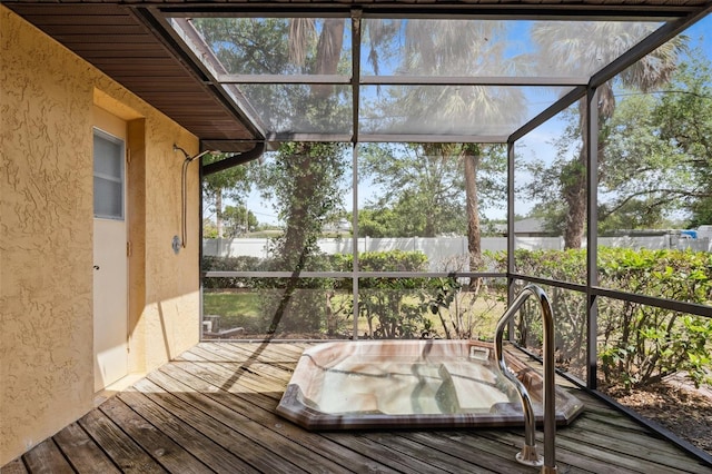 2192 Hyatt Dr, Port Charlotte, FL 33948 - unfurnished sunroom with a wealth of natural light