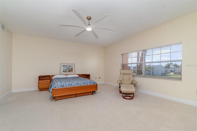 1326 Wesley Dr Unit 123, Punta Gorda, FL 33950 - bedroom featuring ceiling fan, visible vents, baseboards, and carpet floors