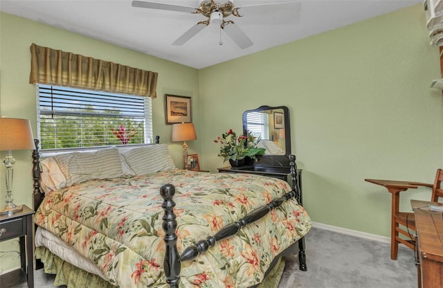 23104 Turnbull Ave, Port Charlotte, FL 33954 - carpeted bedroom with baseboards and a ceiling fan