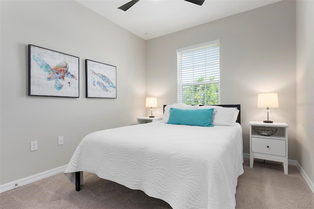 7209 W Lenox Cir, Punta Gorda, FL 33950 - carpeted bedroom with baseboards and ceiling fan