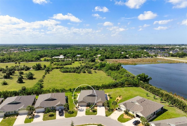 7209 W Lenox Cir, Punta Gorda, FL 33950 - aerial view with a water view and a residential view