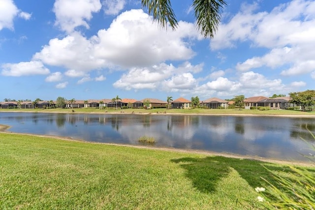 water view featuring a residential view