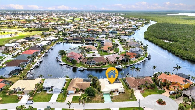 3824 Aves Island Ct, Punta Gorda, FL 33950 - aerial view with a residential view and a water view