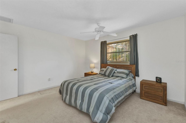 3824 Aves Island Ct, Punta Gorda, FL 33950 - carpeted bedroom featuring visible vents and ceiling fan