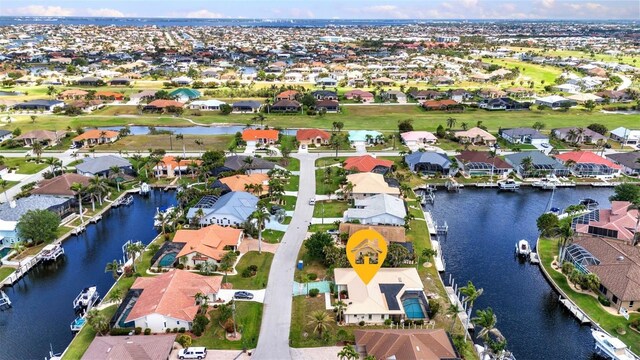 3824 Aves Island Ct, Punta Gorda, FL 33950 - bird's eye view with a water view and a residential view