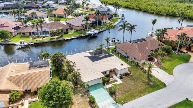 3824 Aves Island Ct, Punta Gorda, FL 33950 - drone / aerial view with a water view and a residential view