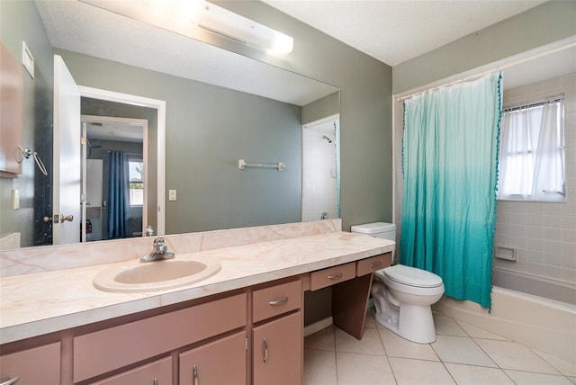 3187 Elkcam Blvd, Port Charlotte, FL 33952 - full bath featuring toilet, tile patterned floors, vanity, and shower / tub combo
